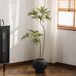 Simulated Green Plant Peacock Tree, High-End Light Luxury Style Plant Decoration for Indoor Living Room Corner, Sofa Side Ornament