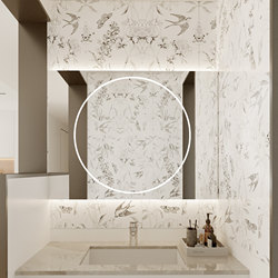 Decorative Tiles 400X800 Bathroom Kitchen Wall Tiles Cream Style Tiles Bathroom Black and White French Retro Floor Tiles