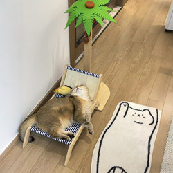 Coconut Tree Cat Bed, Suitable for All Seasons, Cat Hammock, Cat Climbing Frame, Integrated Cat Scratching Board, Elevated Pet Bed, Cat Scratching Post, Cat Lounge Chair