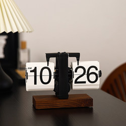 Automatic Page-Turning Mechanical Clock Calendar Ornament, Light Luxury Desktop Living Room Tv Cabinet Home High-End Soft Decoration