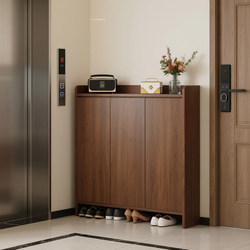 Entryway Shoe Cabinet for Home Use, Outdoor Hallway, Elevator Entrance, Foyer Cabinet, 2026 New Model, Solid Wood Ecological Board, Multi-Layer Shoe Rack