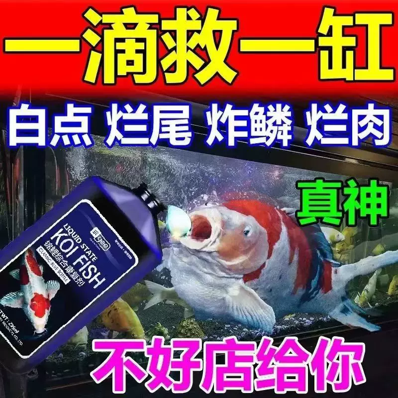 Yee锦鲤专用鱼药金鱼药水霉白毛烂鳃烂尾白点