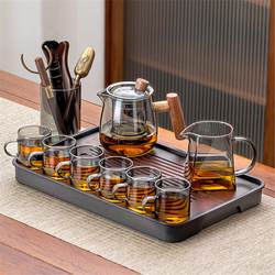 Thickened Glass Tea Set 2025 New High-End Household Tea Brewing Pot for Drinking Tea and Entertaining Guests, Large Capacity Set