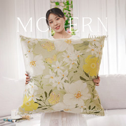 American-Style Living Room Sofa Bed Extra-Large Cushion Headboard Pillowcase Without Insert, Light Luxury High-End Feel