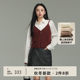 AIRIQI new winter style casual commuting temperament layered V-neck wool knitted camisole female AX44BX286