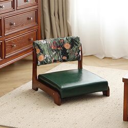 Vintage-Style Home Lazy Sofa Single Chair 2025 New Model Tatami Bay Window Cushion Chair Pad with Integrated Backrest