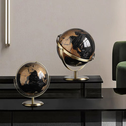 Home Decoration Globe Ornaments, Creative Light Luxury Office Study Desk Wine Cabinet Modern Home Desktop Furnishings