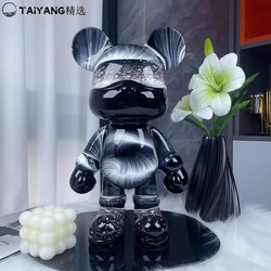 German Light Luxury Cool Bear Violent Bear Internet Celebrity Fluid Decoration Ornament for Living Room High-End Tv Cabinet Wine Cabinet Piggy Bank