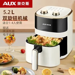 Oaks Air Fryer New Model Visual Multi-Functional Fully Automatic Smart Oven Large Capacity Household Electric Fryer Machine