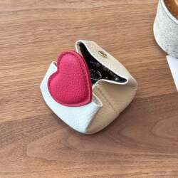 Heart-Shaped Jewelry Storage Bag, Small Mini Travel Portable Multifunctional Coin Purse, High-Value Women's 2026 New Model