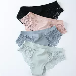 3PCS M-4XL Cotton Panties Female Underwear Sexy Women Briefs