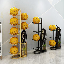 Household Basketball Storage Rack, Supermarket Store Basketball Display Rack, Kindergarten Badminton and Football Storage Basket, Ball Display Rack
