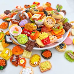 Miniature Food Toys DIY Realistic Food Mini Kitchen Cake Bread Children's Pretend Play Toy Model Gift