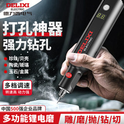 Delixi Small Hole Puncher Mini Hand Drill Manual Soapberry Wood Craft Drilling Machine Small Electric Drill