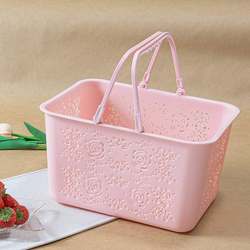 Thickened 5-Pound 5kg Plastic Fruit Basket for Picking, Camping, Flowers, Strawberries, Cherry, Square Fruit Basket, Bayberry