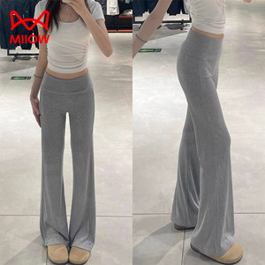 
Cat man pregnant women's slightly flared pants without slimming during pregnancy, wearing spring and summer thin 2025 new yoga leggings