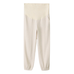 
Cat man pregnant women pants spring and autumn wear ties trousers Chenille high waist belly support maternity dress casual pants large size sweat pants