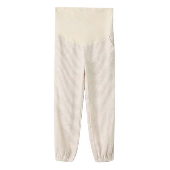 
Cat man pregnant women pants spring and autumn wear ties trousers Chenille high waist belly support maternity dress casual pants large size sweat pants