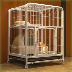 Cat Cage Villa with Extra Large Free Space, Indoor Two-Story Cat Cage with Toilet, Pet Cat House