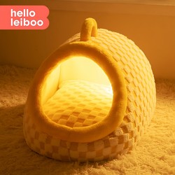 Dog House, Winter Warm Enclosed Safe Dog House, Dog Bed, Winter Semi-Enclosed, Suitable for All Seasons, Dog House for Small Dogs