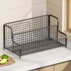 Kitchen Spice Rack Countertop Multifunctional Household Seasoning Rack Salt Seasoning Box Jar Multi-Layer Storage Shelf