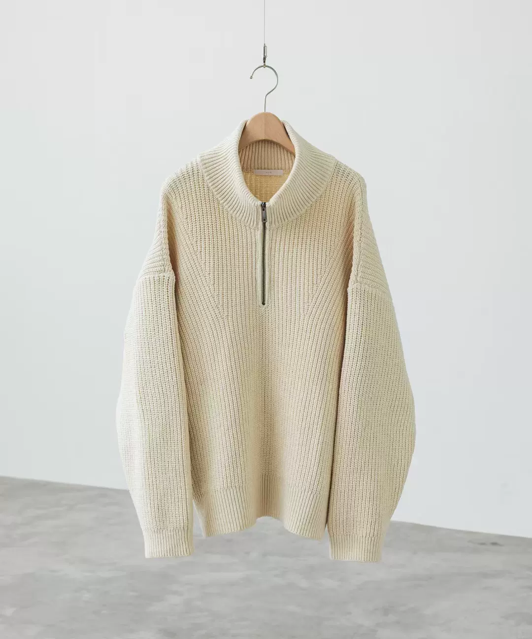 WYM LIDNM HALF ZIP AZE KNIT半拉链套头针织衫毛衣纯色日系-Taobao