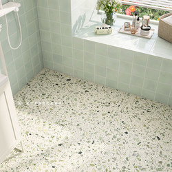 Terrazzo Floor Tiles 600X1200 Bathroom Cream Style Green Tiles Non-Slip for Guesthouses, Hotels, Commercial Use
