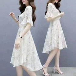 Taobao Special Price Clearance Limited Time Sale Flash Sale Free Shipping Short-Sleeved Spring and Summer Dresses Taobao Special Price Manufacturer Women's Clothing