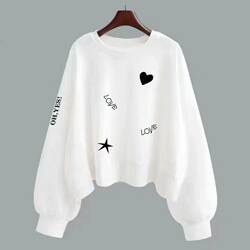 Clearance Sale at a Loss, Special Price~ 100% Pure Cotton Women's Long-Sleeved Sweatshirt, Autumn Style, Korean Style, Loose Fit