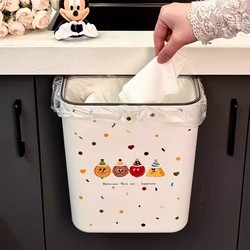 2025 New Model Kitchen Trash Can, Wall-Mounted for Kitchen Waste and Bathroom, Special Design for No Need to Bend Over, Household Lidless Storage Bin