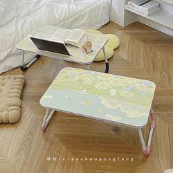 Bed Small Table Foldableable Student Dormitory Upper Bunk Lazy Computer Table Student Study Writing Table Home Desk