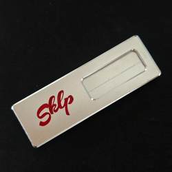 Sklp Xinguangli Work Badge Shopping Mall Employee Badge High-End Metal Engraved Work Badge with Interchangeable Pin