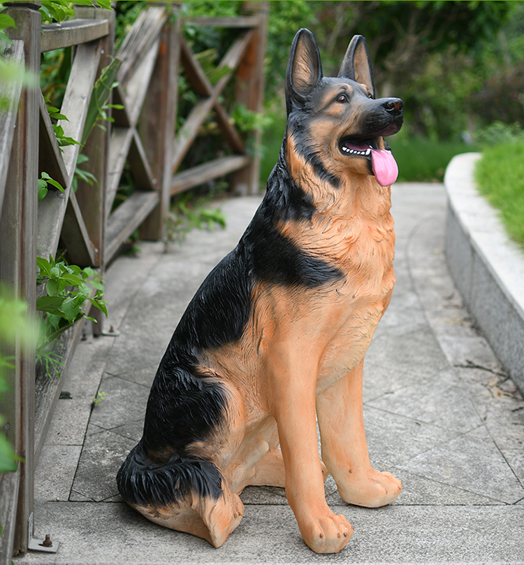 シェパード　置物　オブジェ　犬　いぬ　玄関　エントランス　オーナメント　ドッグ Amazon.co.jp: シェパード 陶器製 セラミックス 犬 置物 大型