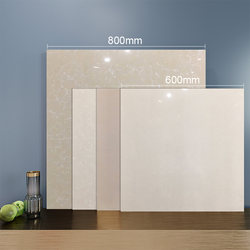 Ceramic Floor Tiles 800X800 Yellow Polycrystalline Vitrified Tiles 600X600 Pilates Anti-Slip Wear-Resistant Engineering Polished Tiles