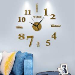 3D Clock Alarm Clock Wall Clock Living Room Trendy Wall Clock Home Wall Clock Living Room 2024 Model Clock