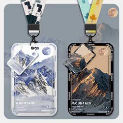 Card Holder for Access Control, Meal Card, Id Card, Bus Pass, Campus Student Badge, Name Tag, Keychain, Integrated Lanyard, Neck Strap, Work Badge, Factory Badge, Tag, Subway, Unisex, Trendy Brand, Transportation, Housing