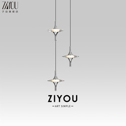 Ziyu's Bedroom Bedside Chandelier, Italian-Style Light Luxury, High-End Crystal Pendant Light, Entryway, Staircase, Dining Room Chandelier