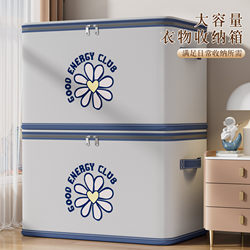 Large-Capacity Clothing Storage Box for Home Use, Foldable Storage Box, Thickened Fabric Quilt and Toy Organizing Tool
