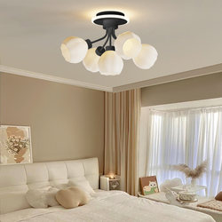 Bedroom Lamp, Simple and Modern, Master Bedroom 2025 New Model, High-End French Cream Style, Creative Home Room Chandelier
