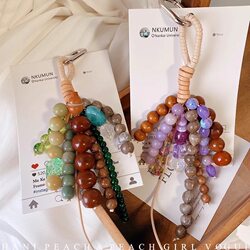 New Chinese-Style Keychain Pendant for Good Fortune and Wish Fulfillment, 2025 New Model, Bag Charm, Car Decoration, Elegant Design