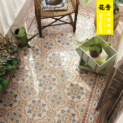 Flower Official 200X200 Moroccan Retro Tiles Kitchen Balcony Bathroom Toilet Antique Floor Tiles Flower Pieces