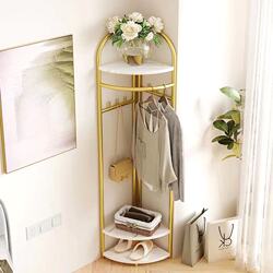 Beauty Salon Clothes Rack, Corner Coat Rack, Bedroom Floor-Standing Storage, Multi-Functional Clothes Drying Rack, Indoor Home Use Clothes Hanger