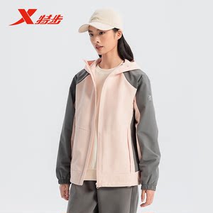 
Xtep Warm Thin Velvet Windbreaker Women's 2025 Spring New Hooded Windproof Sports Jacket 975128160057