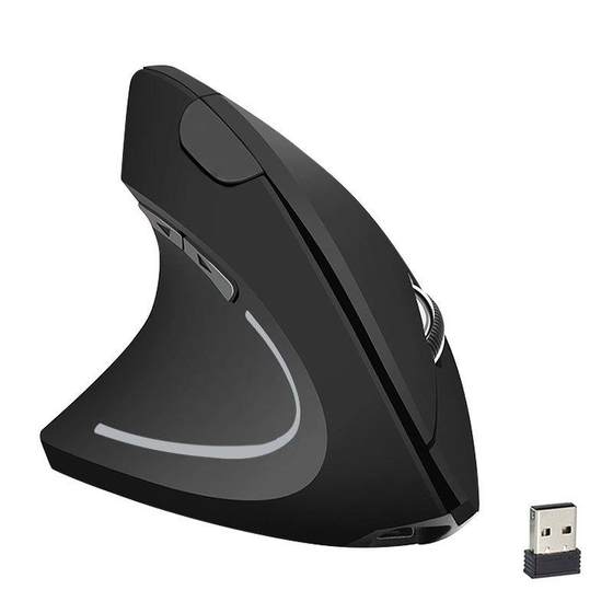 
Cross-border new product vertical fifth generation left-handed wireless charging computer accessories mouse left-handed ergonomics