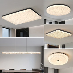 Living Room Ceiling Light, Italian Minimalist Modern Simple and Elegant Resin Main Light for the Hall, Bedroom Lighting Package Set