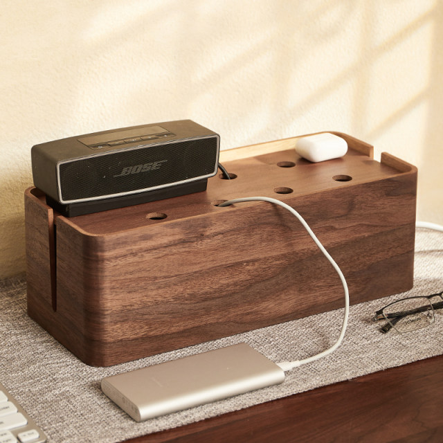 Plug board storage box desktop wire arrangement box plug strip socket ...