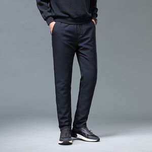 
Autumn and winter men's down pants thickened straight 90 goose down warm outside pants business casual Y middle-aged dad outfit