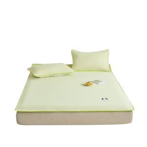 
Summer ice silk mat student dormitory bed p single 2024 new type A type mother and baby summer cool mat three-piece set