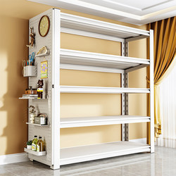 Household Storage Rack Multi-Layer Storage Rack Floor-Standing Shelf Children's Bookshelf Steel Bookcase Integrated Wall-Mounted Storage Shelf