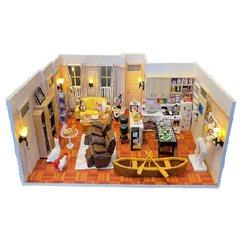 Lil Haven DIY Friends Joey Chandler Apartment Dollhouse Wooden Handmade Assembly Gift